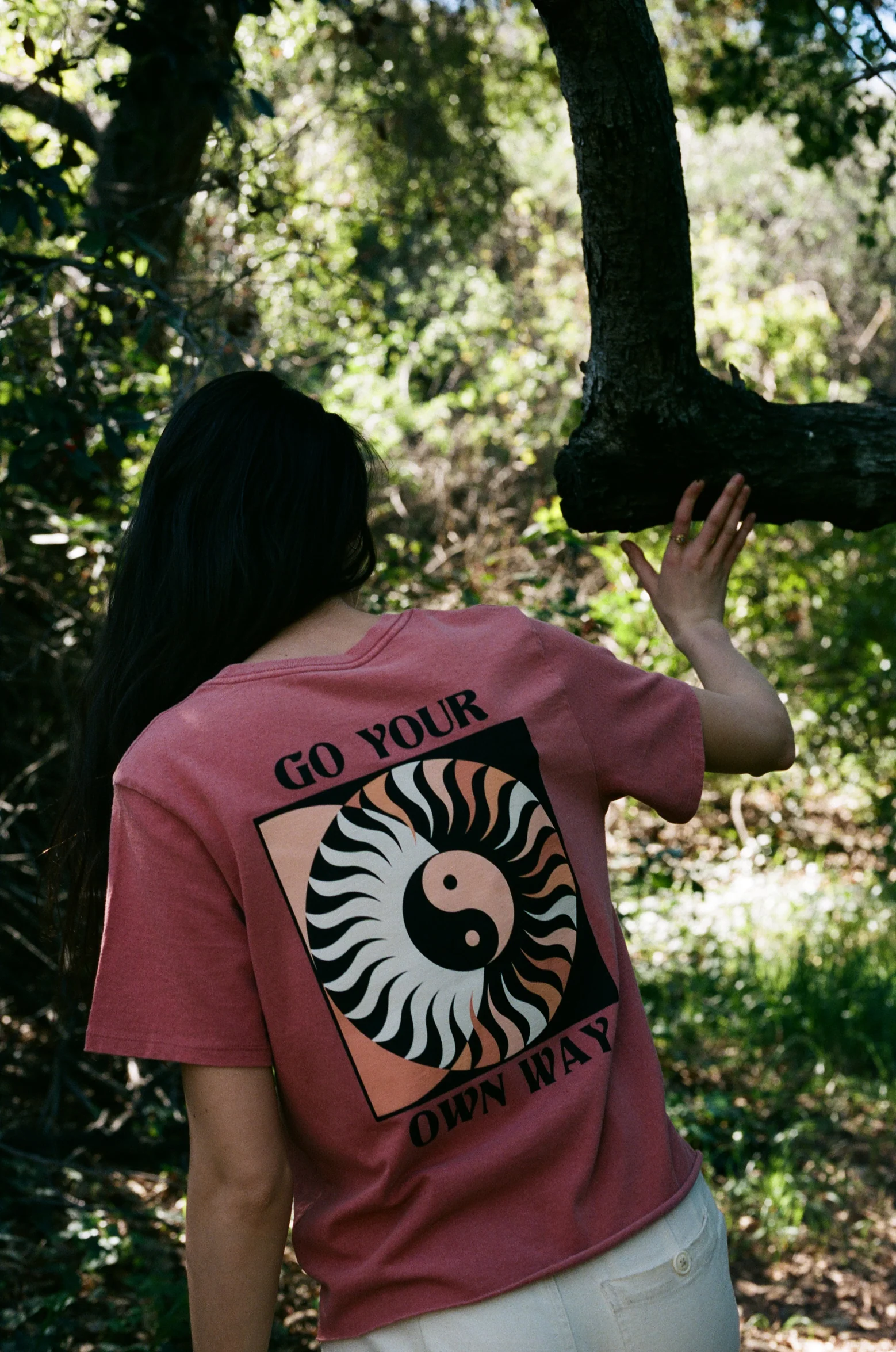 Go Your Own Way Recycled Raw Edge Tee - Image 6