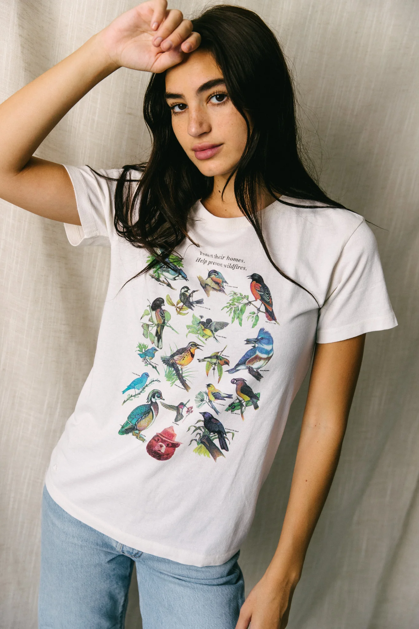 Smokey Birds Recycled Tee - Image 4