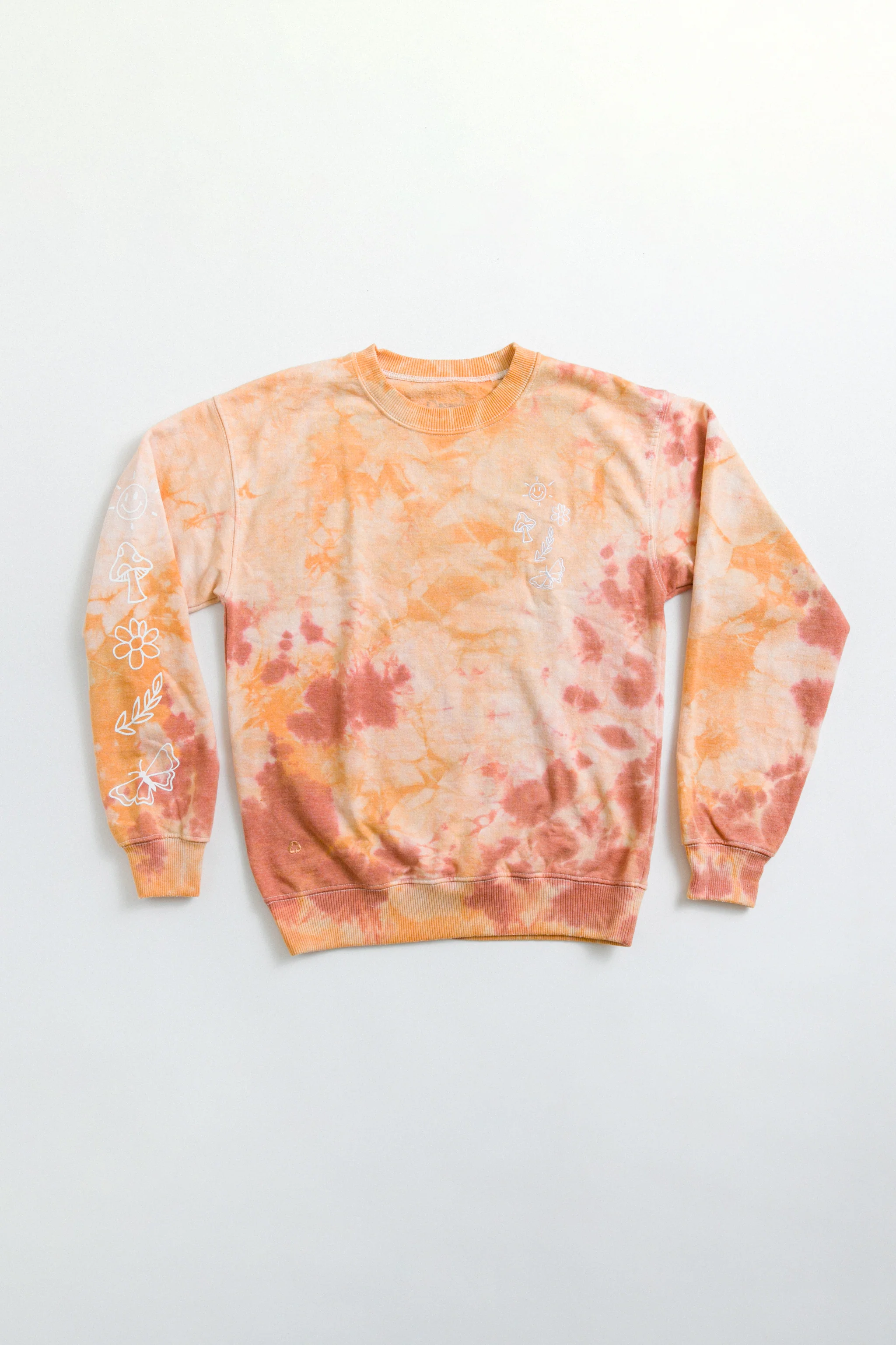 Nature Doodle Tie Dye Recycled Crewneck - Image 8