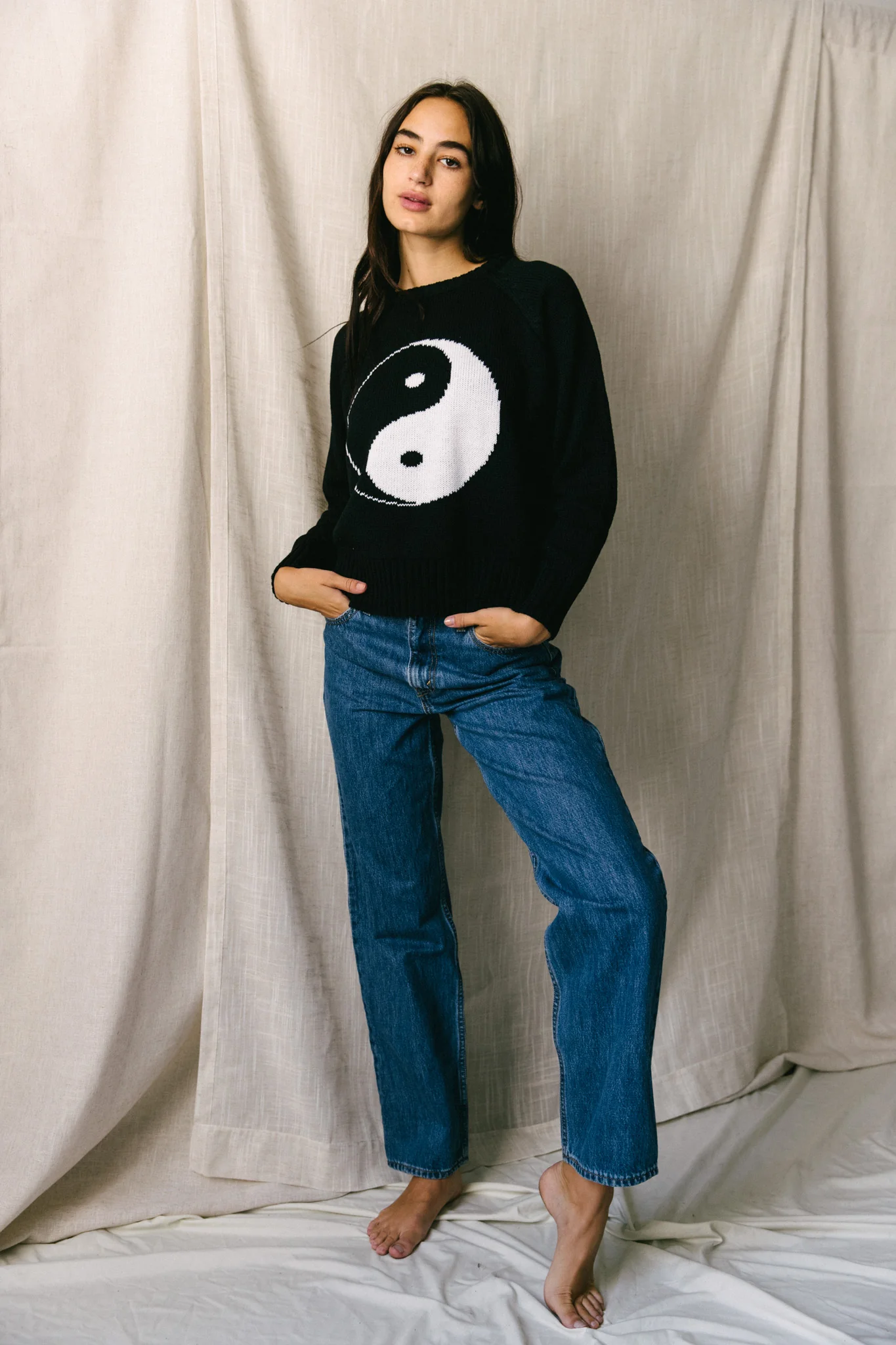 Yin Yang Recycled Knit Sweater - Image 7